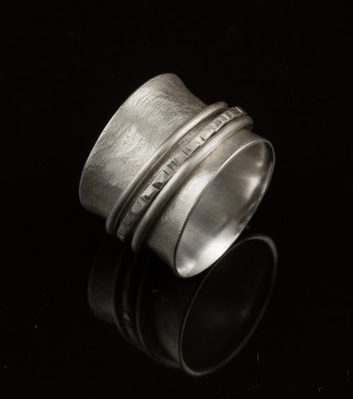 Sterling Silver Spinner Rings - Brushed or Polished