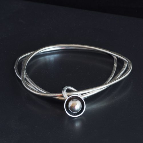 Sterling Silver Bangles - Wonky (set of 3)