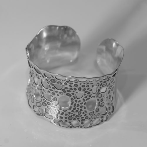 Sterling Silver Cuff - Vascular Lace