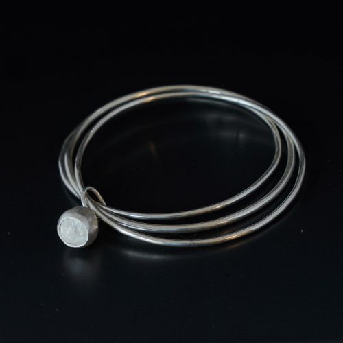 'Gumnut' Sterling and Pure Silver Bangle